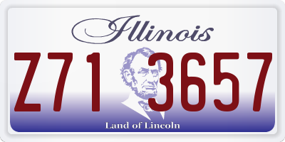 IL license plate Z713657