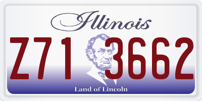 IL license plate Z713662