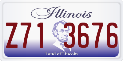 IL license plate Z713676