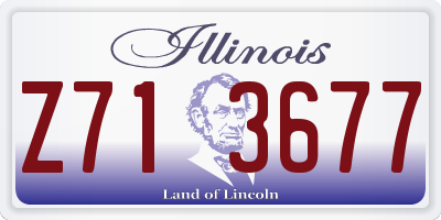 IL license plate Z713677