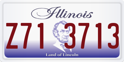 IL license plate Z713713