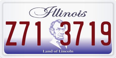IL license plate Z713719