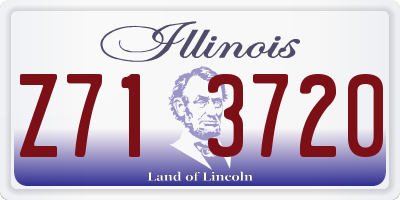 IL license plate Z713720