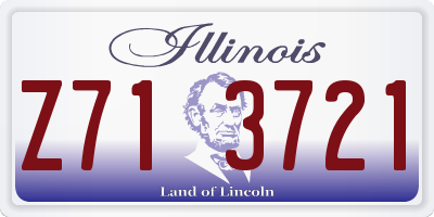 IL license plate Z713721