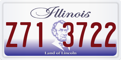 IL license plate Z713722