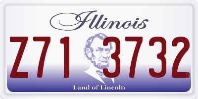 IL license plate Z713732