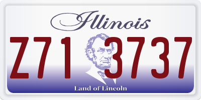 IL license plate Z713737
