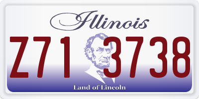 IL license plate Z713738