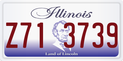 IL license plate Z713739