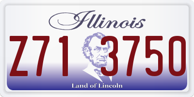 IL license plate Z713750