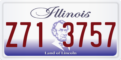 IL license plate Z713757