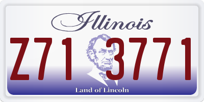 IL license plate Z713771