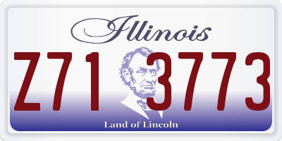 IL license plate Z713773