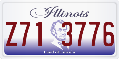 IL license plate Z713776