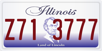 IL license plate Z713777