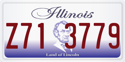 IL license plate Z713779