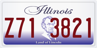 IL license plate Z713821