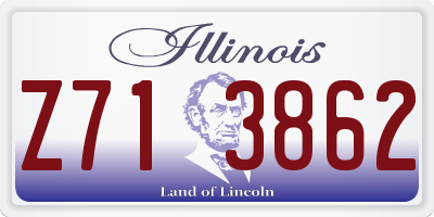 IL license plate Z713862