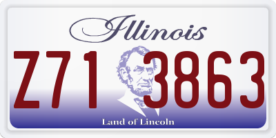 IL license plate Z713863
