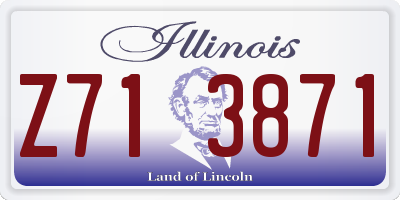 IL license plate Z713871