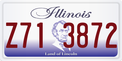 IL license plate Z713872