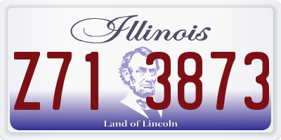 IL license plate Z713873