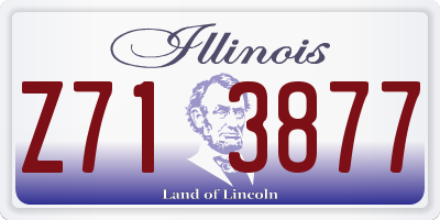 IL license plate Z713877