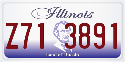 IL license plate Z713891