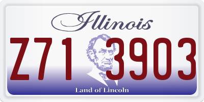 IL license plate Z713903
