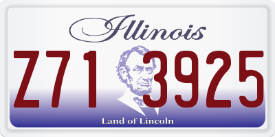 IL license plate Z713925