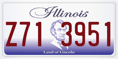 IL license plate Z713951