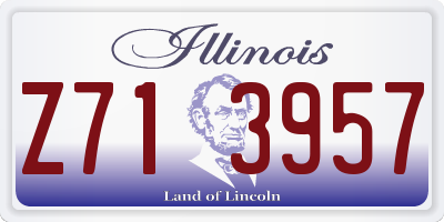 IL license plate Z713957