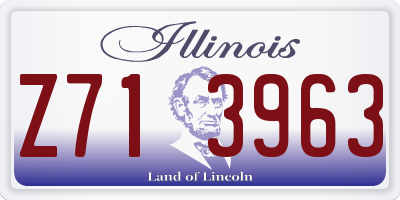IL license plate Z713963