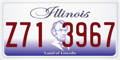 IL license plate Z713967