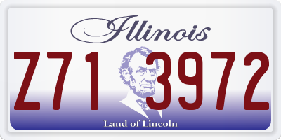 IL license plate Z713972
