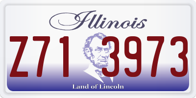 IL license plate Z713973