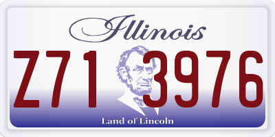 IL license plate Z713976