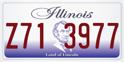 IL license plate Z713977