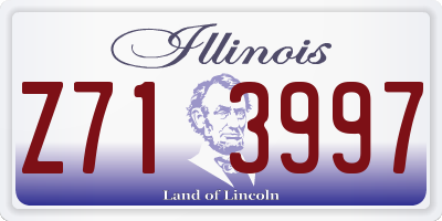 IL license plate Z713997