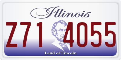 IL license plate Z714055