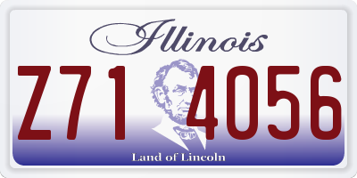 IL license plate Z714056