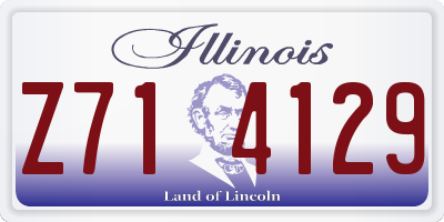 IL license plate Z714129