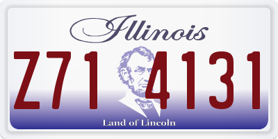 IL license plate Z714131
