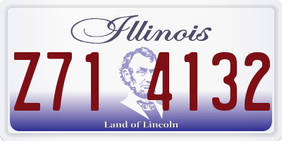 IL license plate Z714132
