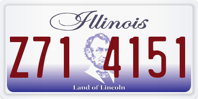 IL license plate Z714151