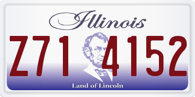 IL license plate Z714152