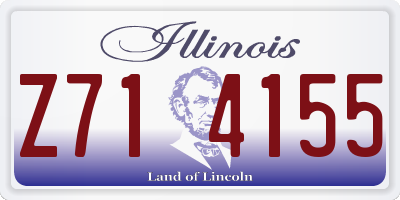 IL license plate Z714155