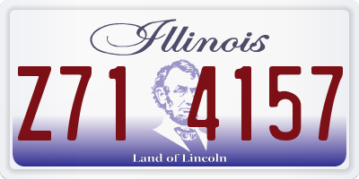 IL license plate Z714157