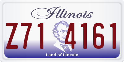 IL license plate Z714161