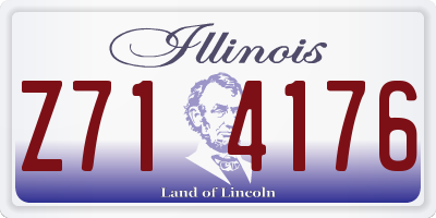 IL license plate Z714176